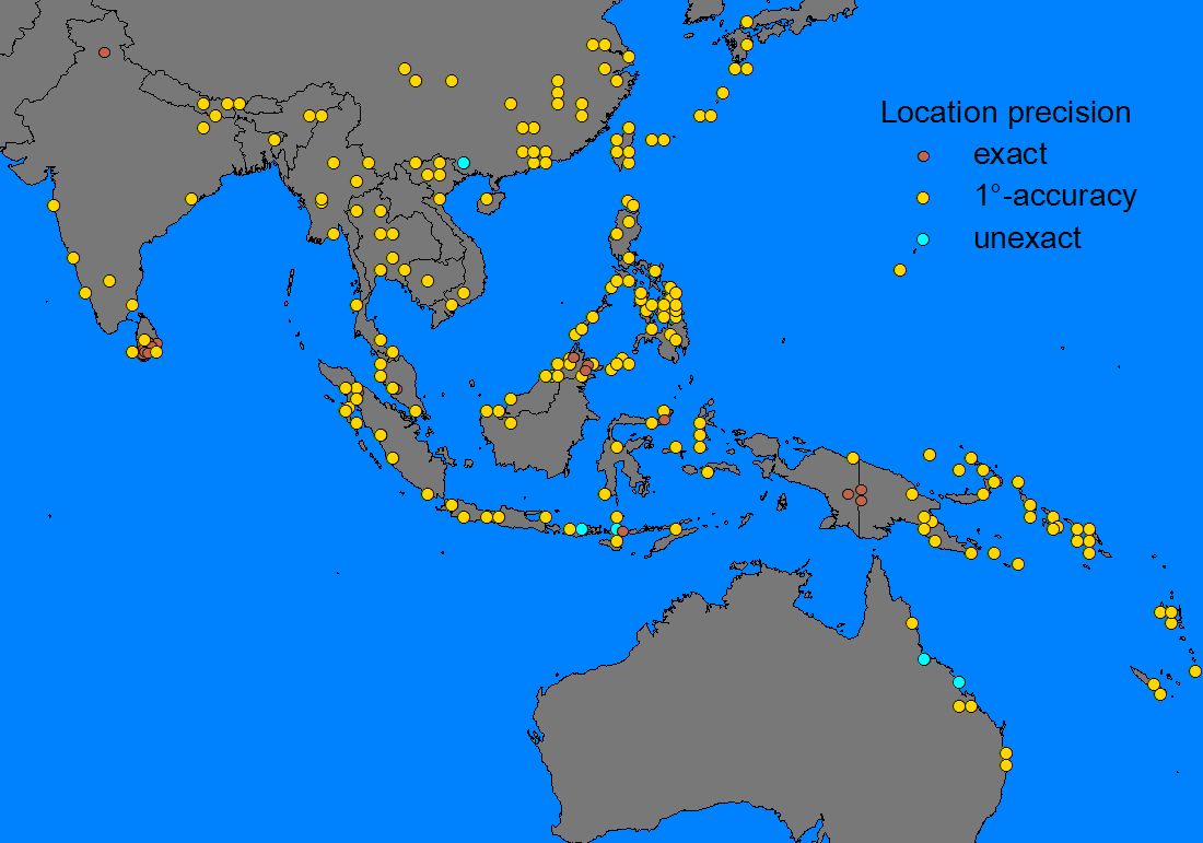 Location precision of records: no unexact records in key positions at edge of range, no excluded records